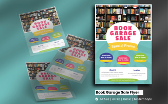 Book Garage Sale Flyer Corporate Identity Template