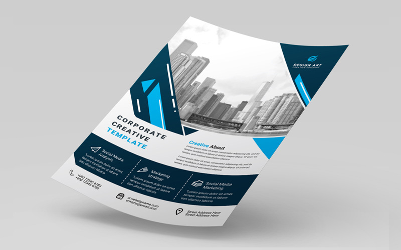 Free Business Flyer Template VK3031 Corporate Identity