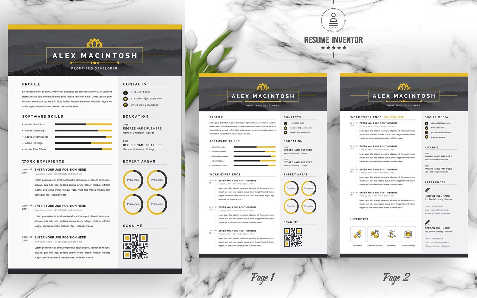 Kit Graphique #185551 Clean Cv Divers Modles Web - Logo template Preview