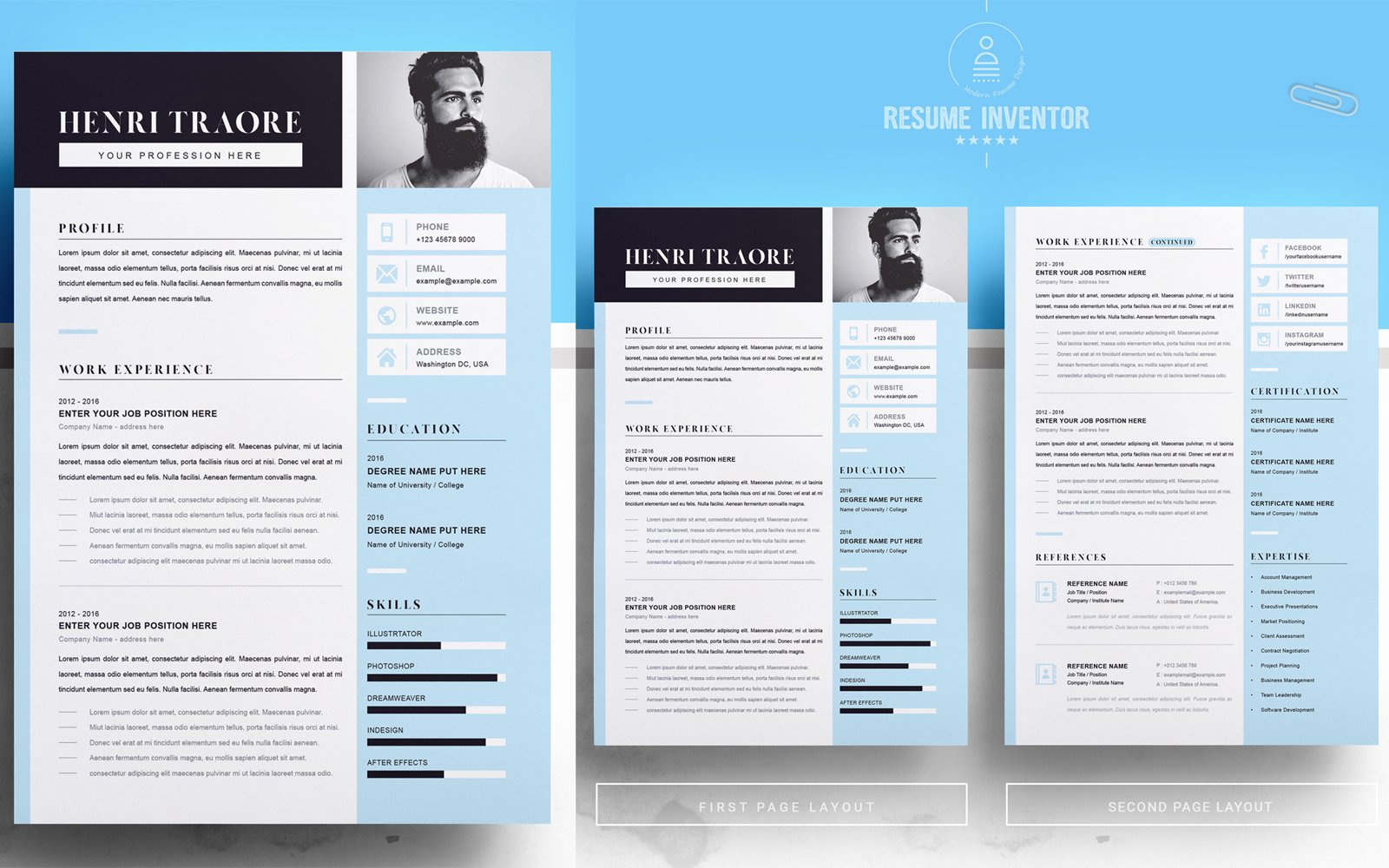 Kit Graphique #185556 Clean Cv Divers Modles Web - Logo template Preview