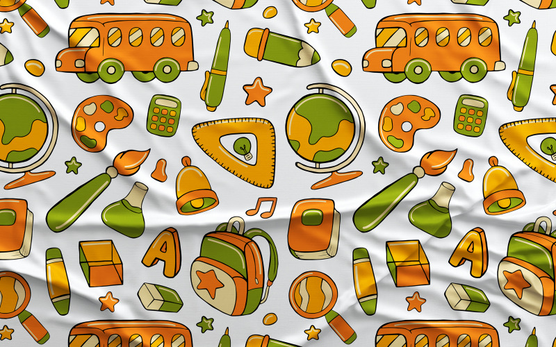 Back to School #01 - Vector Seamless Pattern