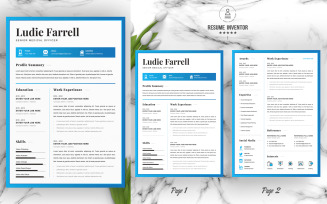 Ludie / Professional Printable Resume Templates