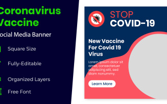 Prevention of Coronavirus Vaccine Vector Illustration Social Media