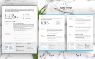 Ruben / CV Template Printable Resume Templates