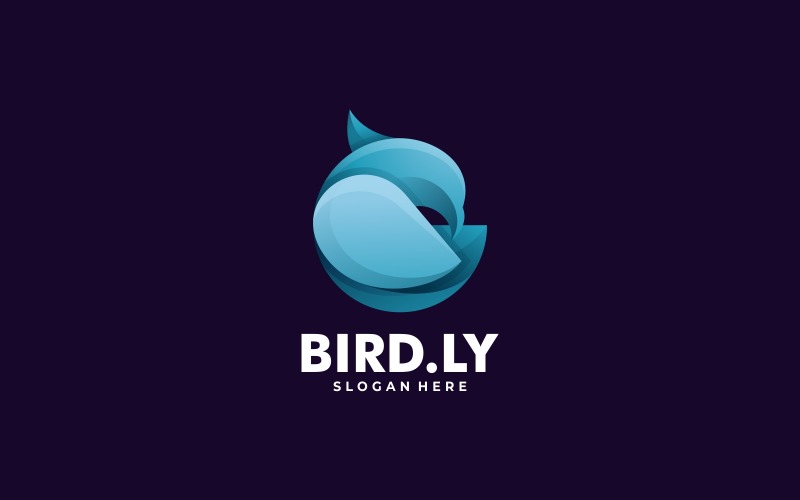 Bird Gradient Colorful Logo template Logo Template