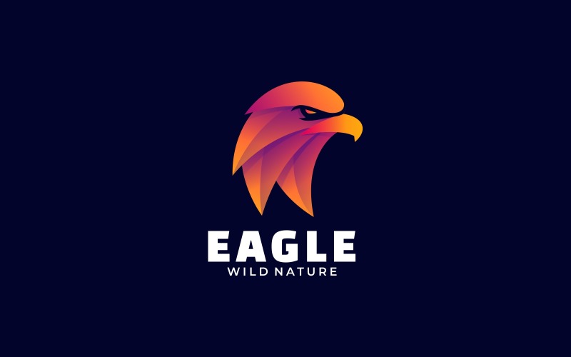 Eagle Gradient Colorful Logo Logo Template