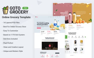 Gotogrocery - Grocery PSD Template