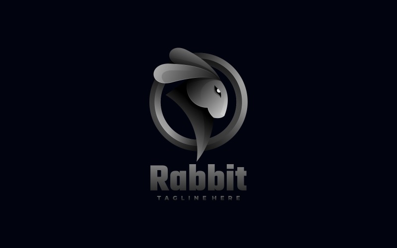 Rabbit Gradient Colorful Logo Logo Template
