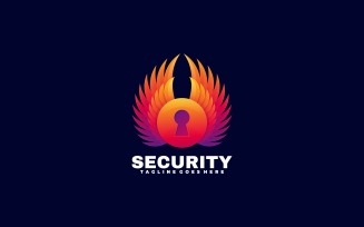 Security Gradient Colorful Logo Template