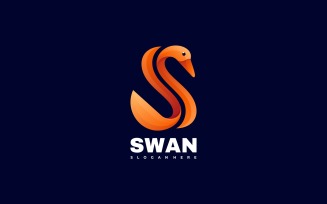 Swan Colorful Logo Template