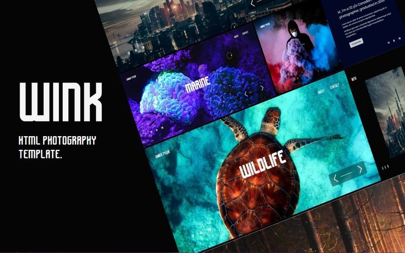 WINK - Plantilla Bootstrap para portafolio de fotógrafos