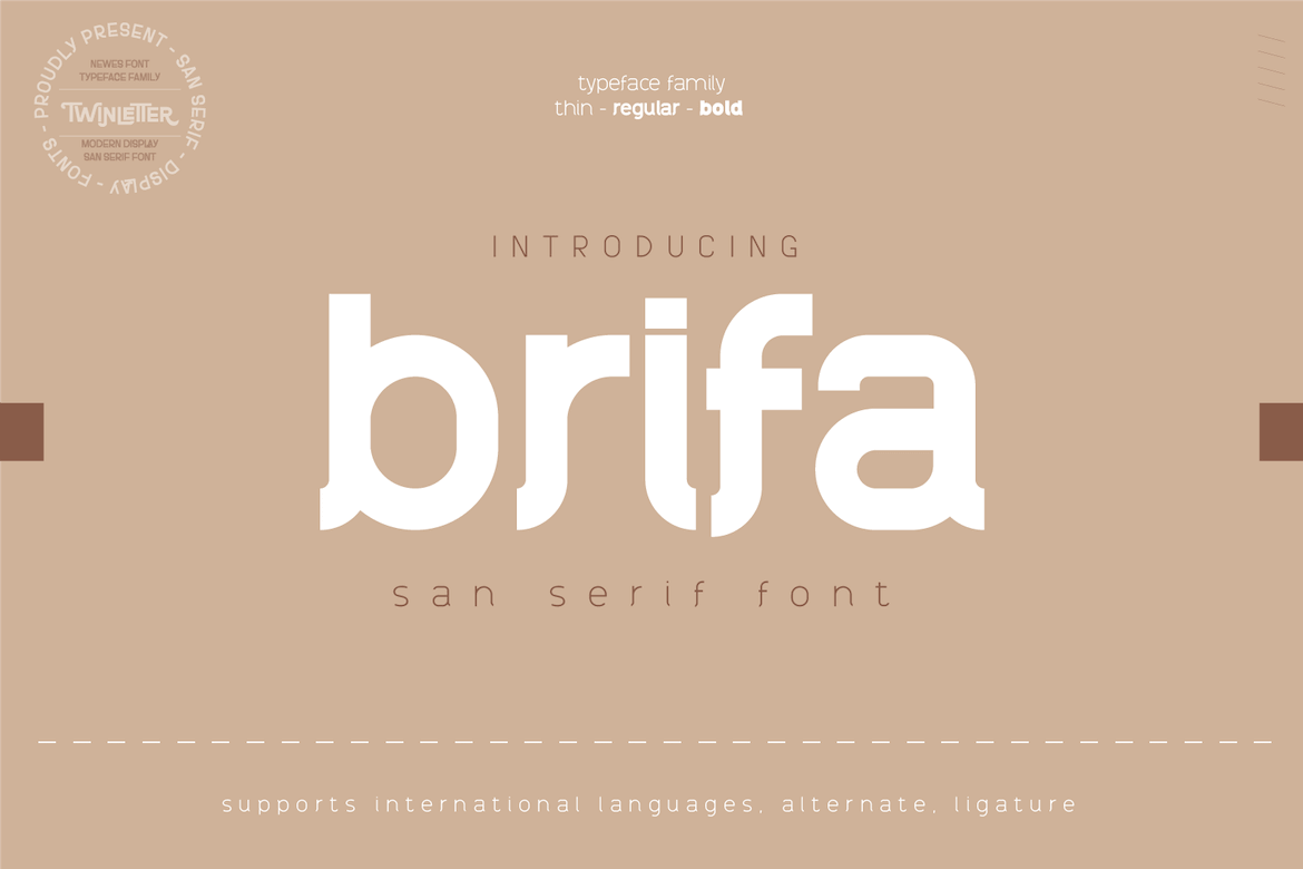 Brifa - Modern San Serif Font