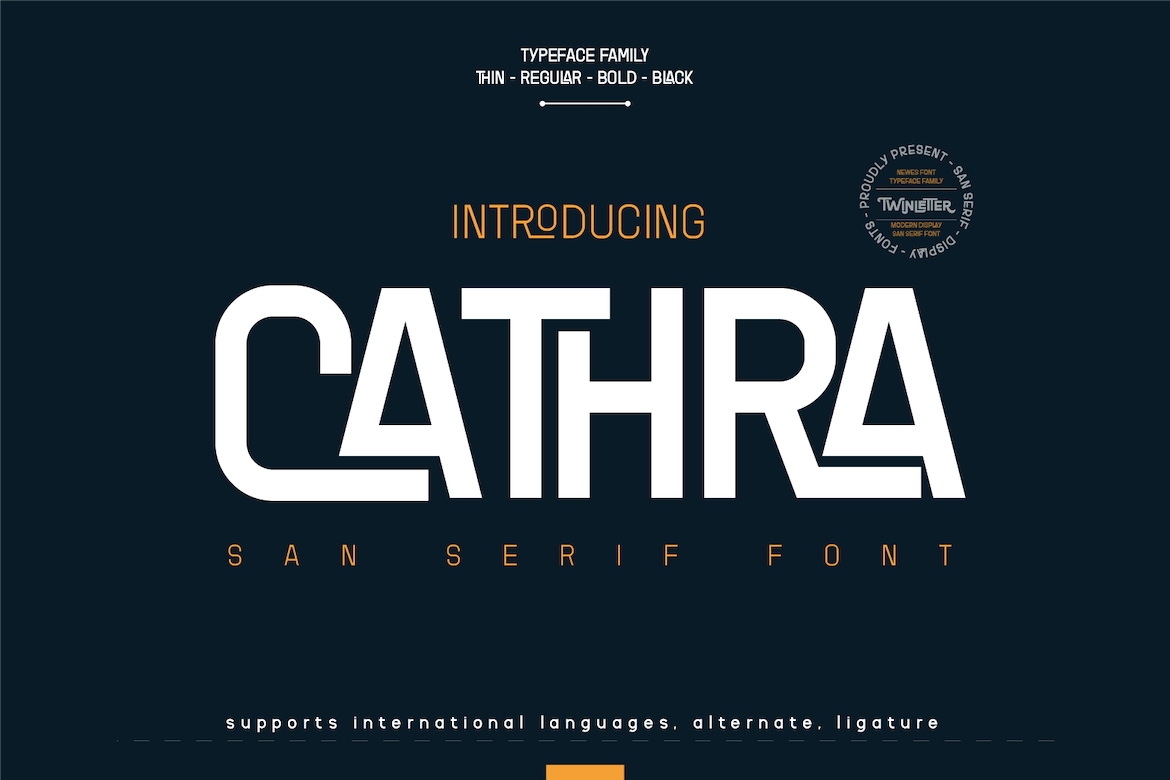 Cathra - Modern San Serif Font