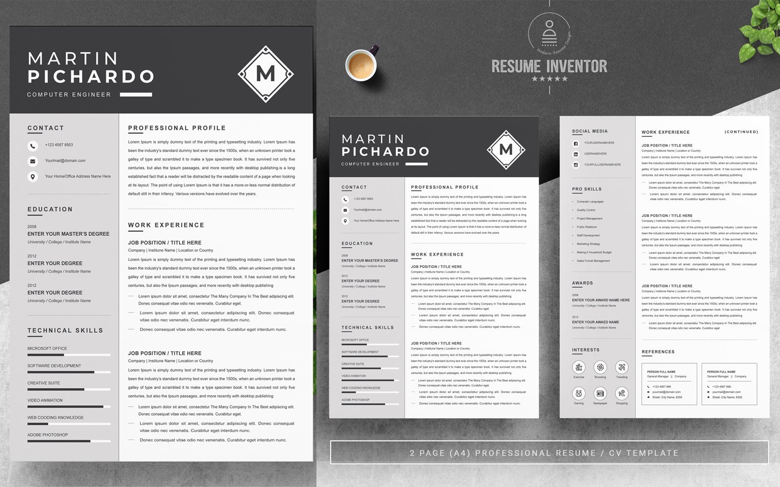 Kit Graphique #185755 Clean Cv Divers Modles Web - Logo template Preview