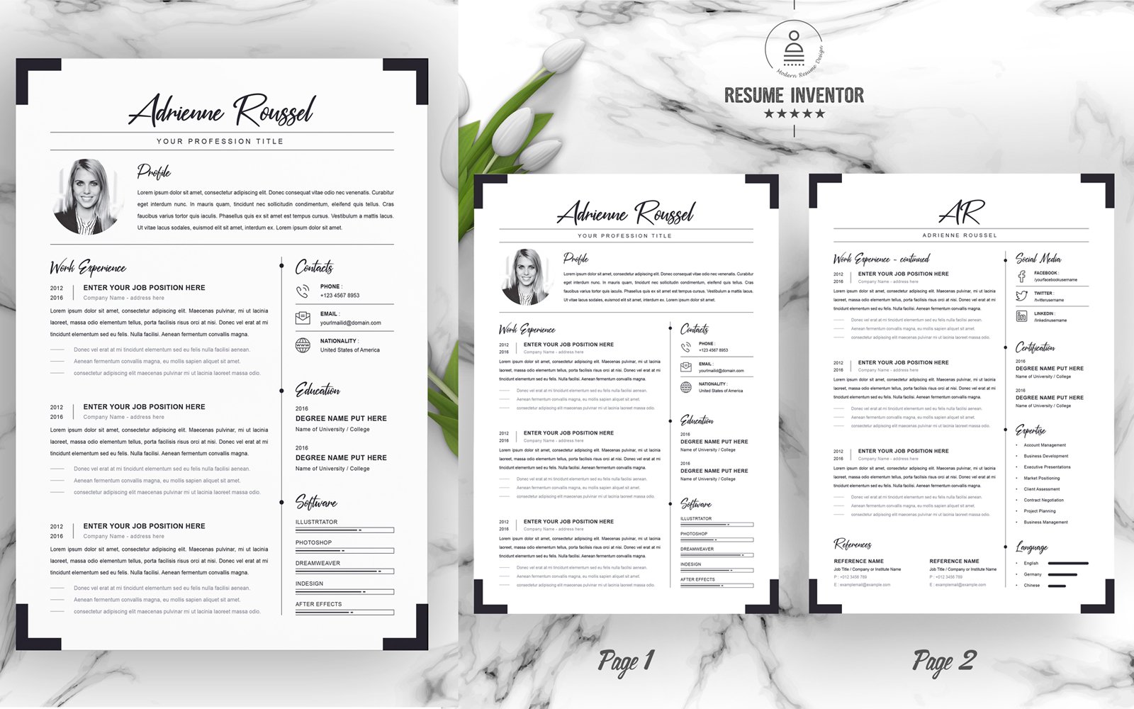 Kit Graphique #185758 Clean Cv Divers Modles Web - Logo template Preview