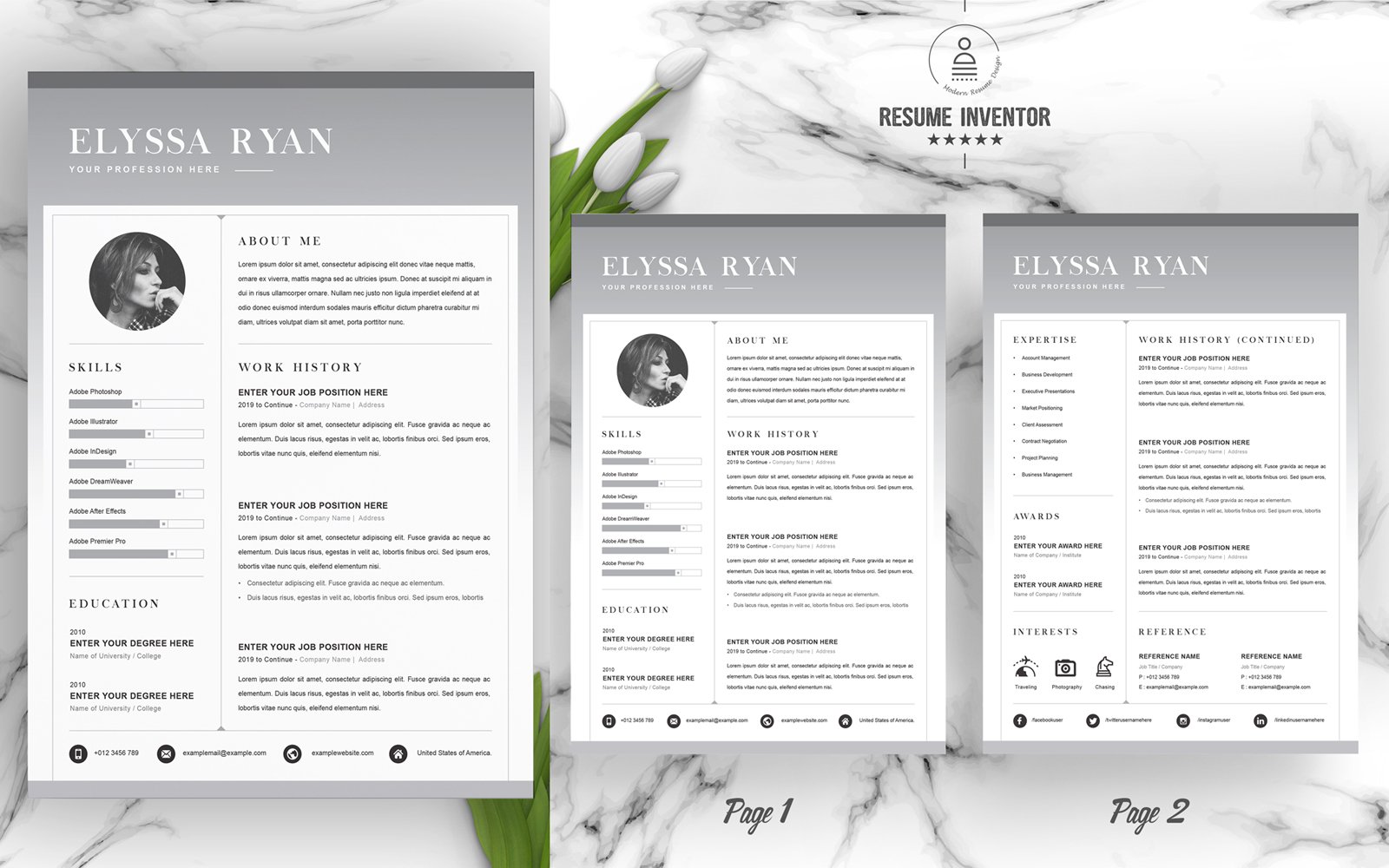 Kit Graphique #185759 Clean Cv Divers Modles Web - Logo template Preview