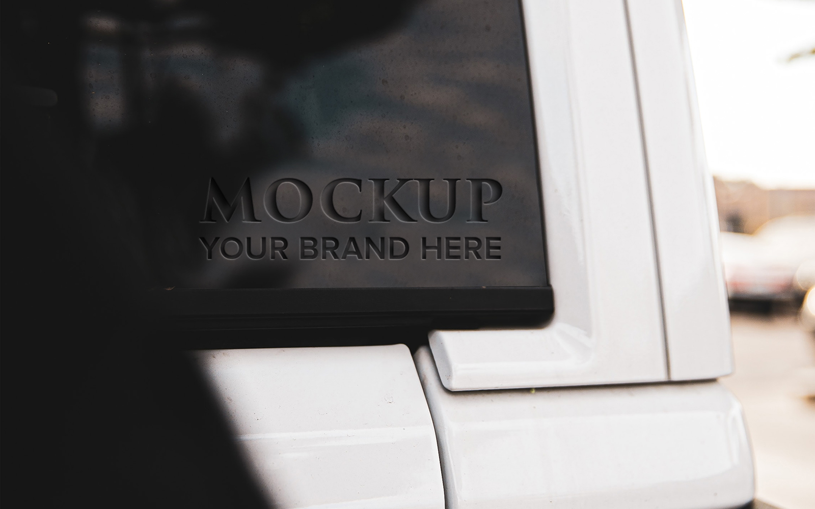 Template #185777 Mockupcleanidentitydisplayminimalistsimplerealisticfoildebossedtypographycar Presentation3d Webdesign Template - Logo template Preview