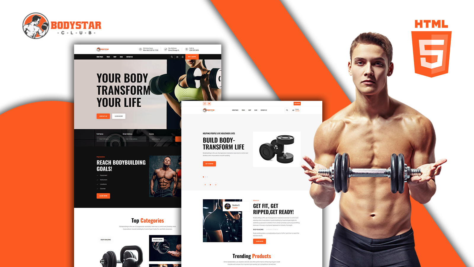 Bodystar - Template HTML do Gymnasium