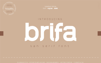 Brifa - Modern San Serif Font