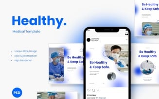Health Instagram Post Template Social Media