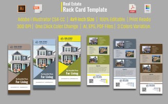Modern, Eye Catching Real Estate Rack Card