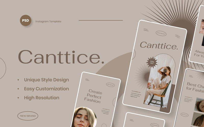 Canttice - Fashion Instagram Stories Template Social Media