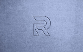 Luxury Logo Mockup in Metal Background