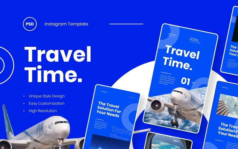 Travel Time Instagram Stories Template Social Media