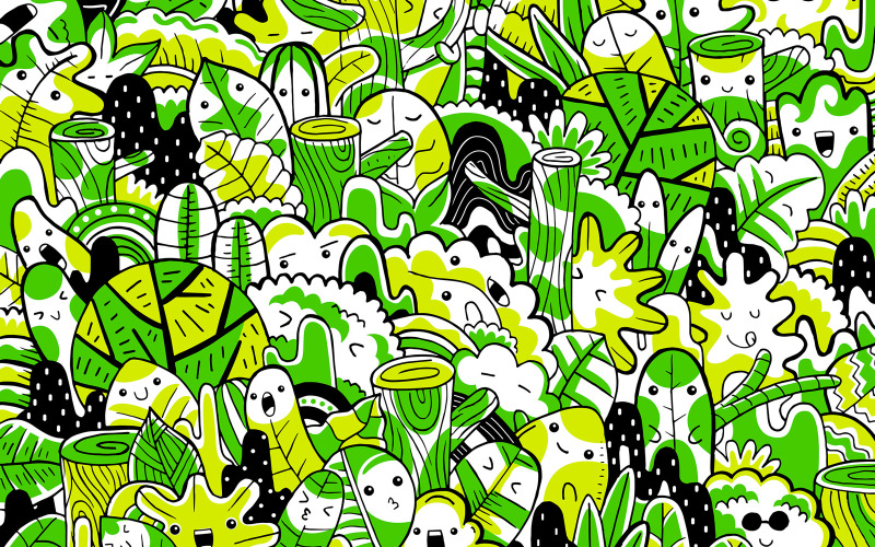 Forest - Vector Illustration Vector Graphic
