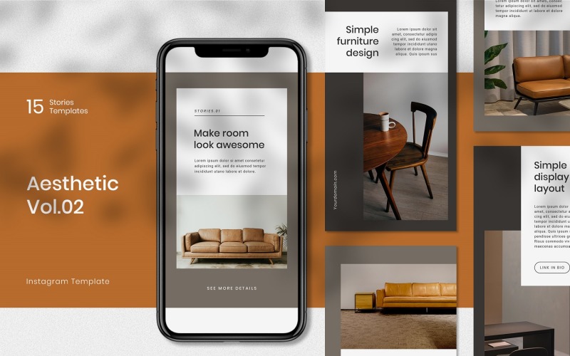 Furniture Instagram Stories Template Social Media