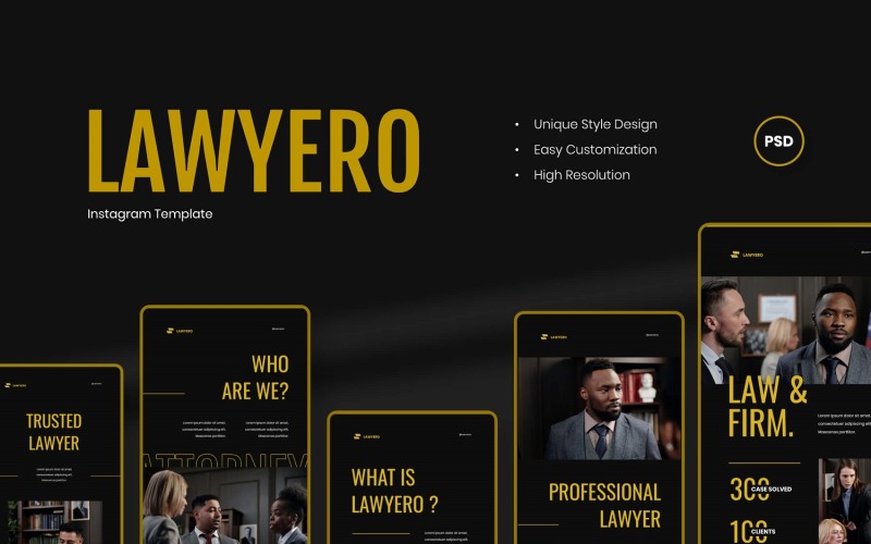 Law & Firm - Instagram Stories Template Social Media