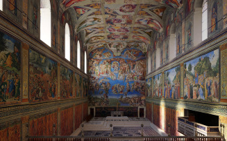 Sistine Chapel Interior Low Poly 3D Model