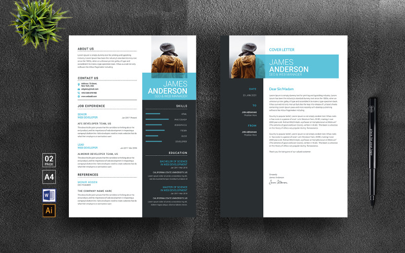 Smith Anderson Word Resume Resume Template