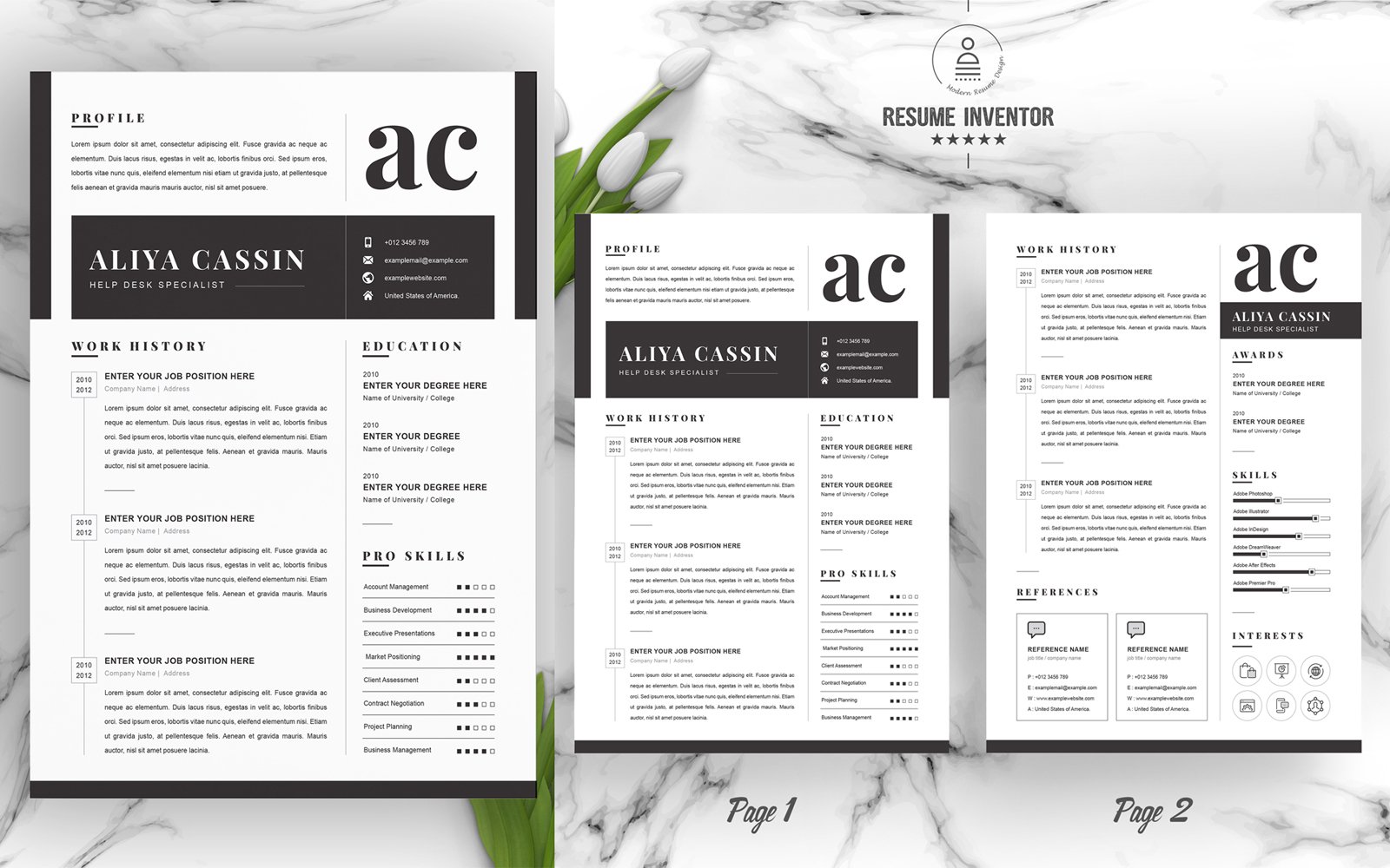 Kit Graphique #186170 Clean Cv Divers Modles Web - Logo template Preview