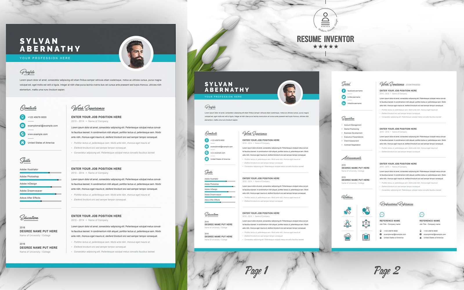 Kit Graphique #186172 Clean Cv Divers Modles Web - Logo template Preview