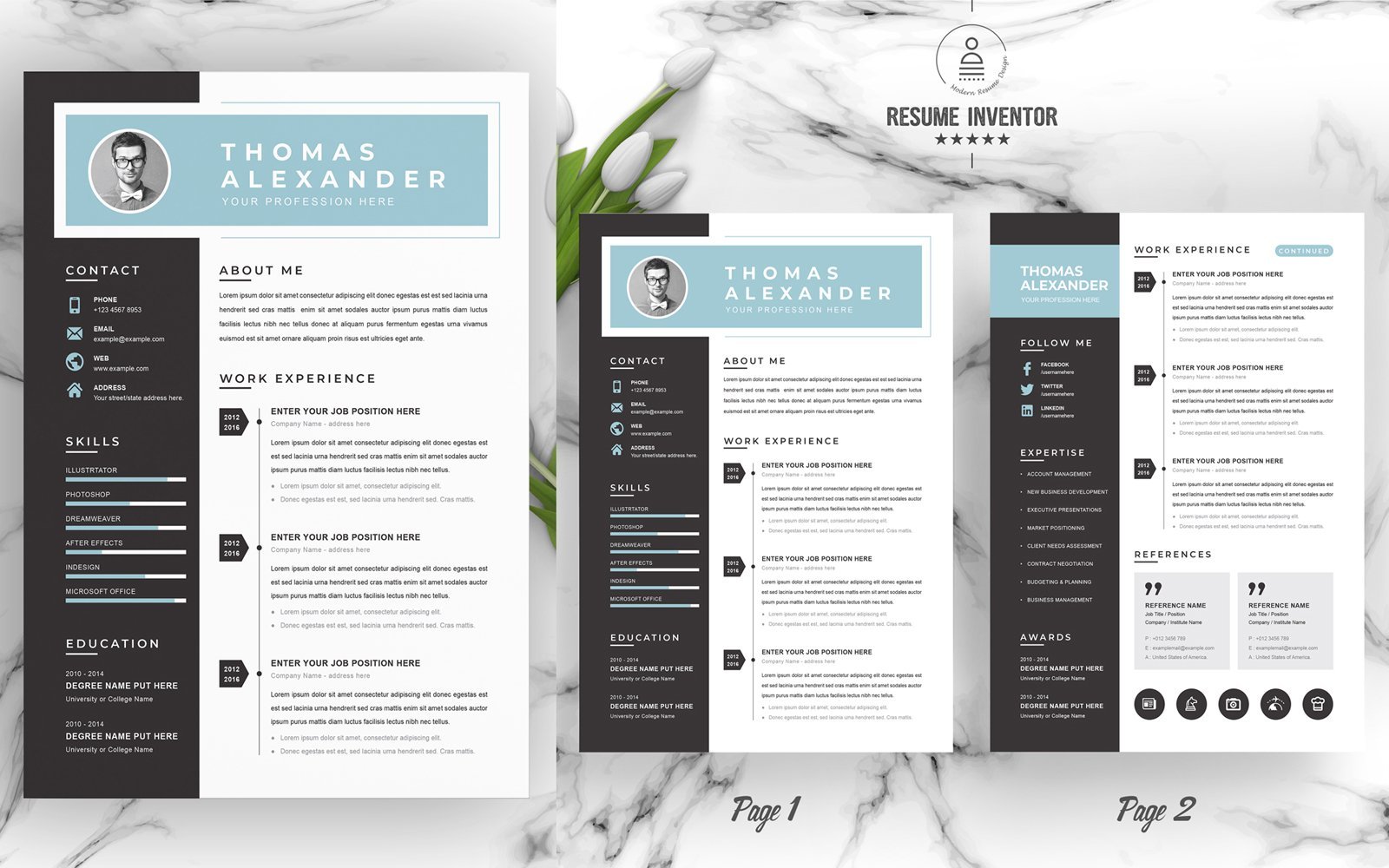 Kit Graphique #186177 Clean Cv Divers Modles Web - Logo template Preview