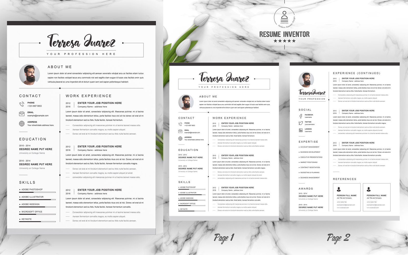 Kit Graphique #186186 Clean Cv Divers Modles Web - Logo template Preview