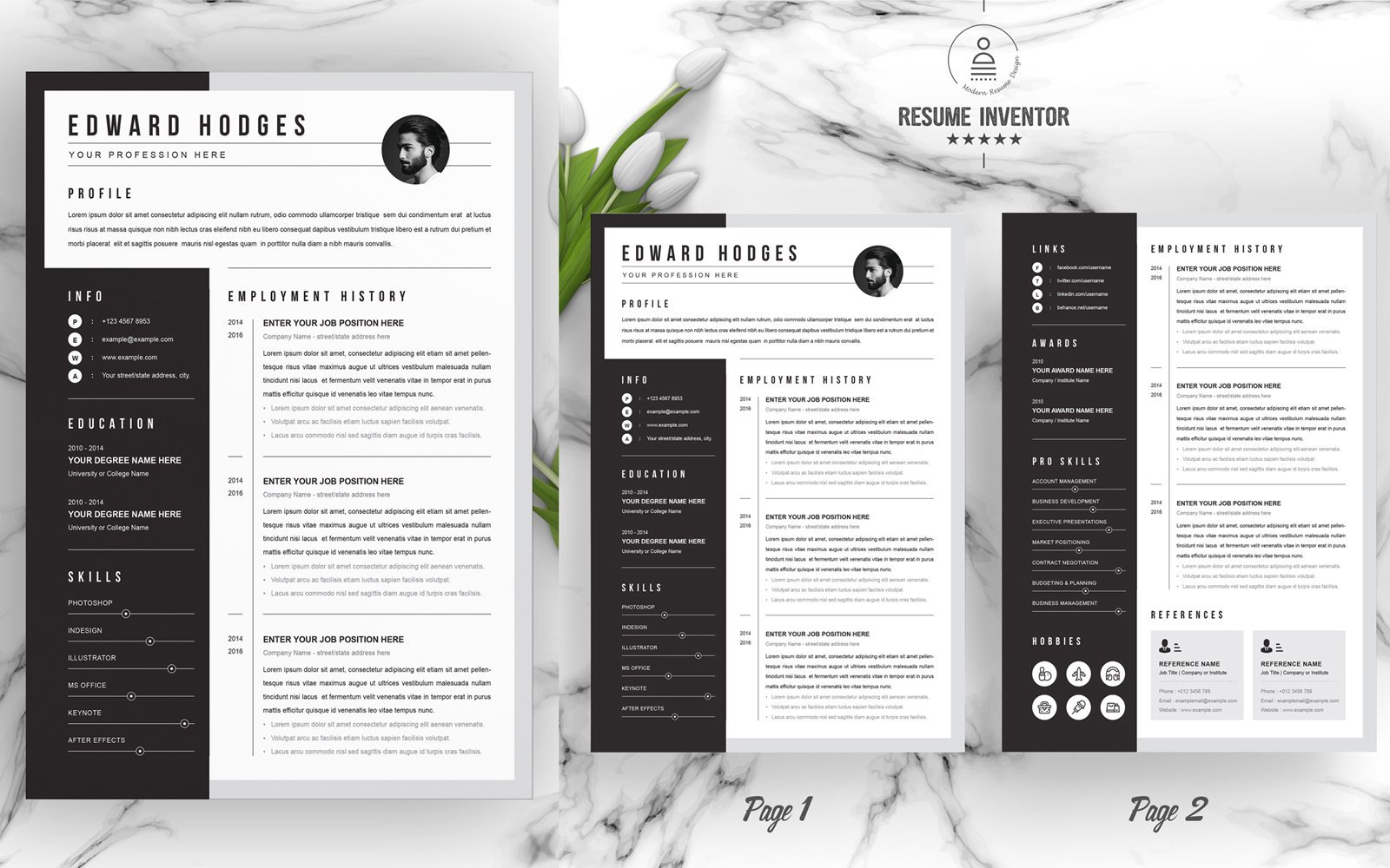 Kit Graphique #186188 Clean Cv Divers Modles Web - Logo template Preview