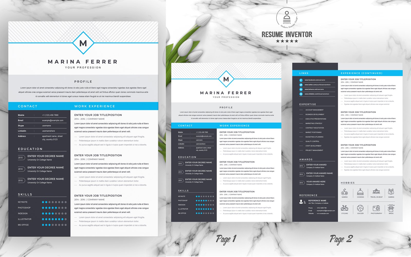 Kit Graphique #186192 Clean Cv Divers Modles Web - Logo template Preview