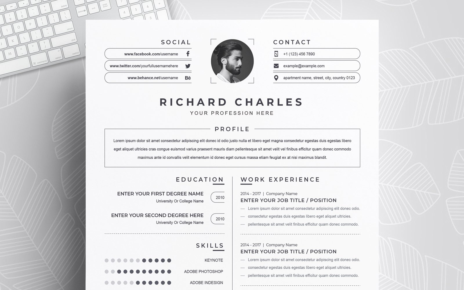 Kit Graphique #186193 Clean Cv Divers Modles Web - Logo template Preview