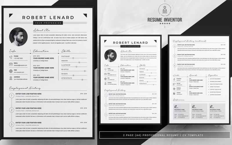 Lenard / Printable Resume Templates