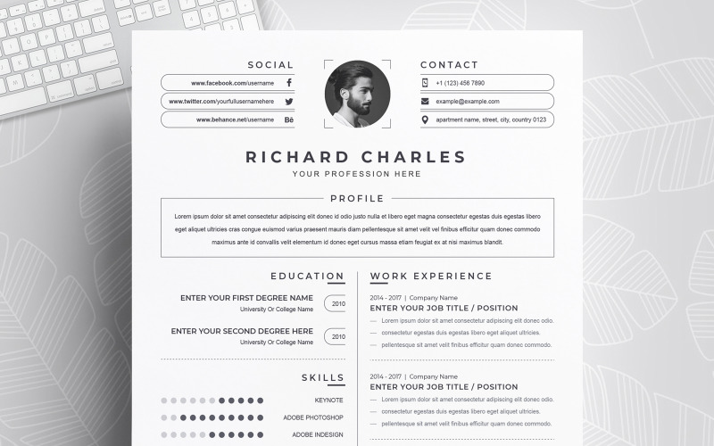 Richard / Printable Resume Templates