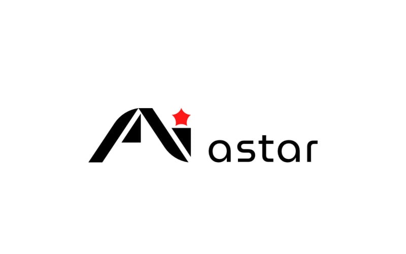 A Star Simple Logo Design Template Logo Template