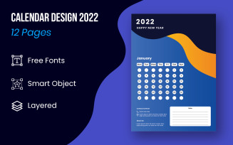 2022 Calendar Planner Design Set