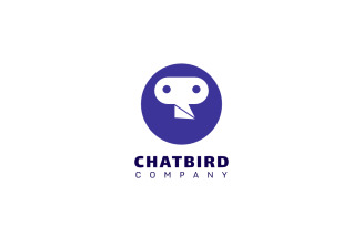 Chat Bird - Dual Meaning Logo
