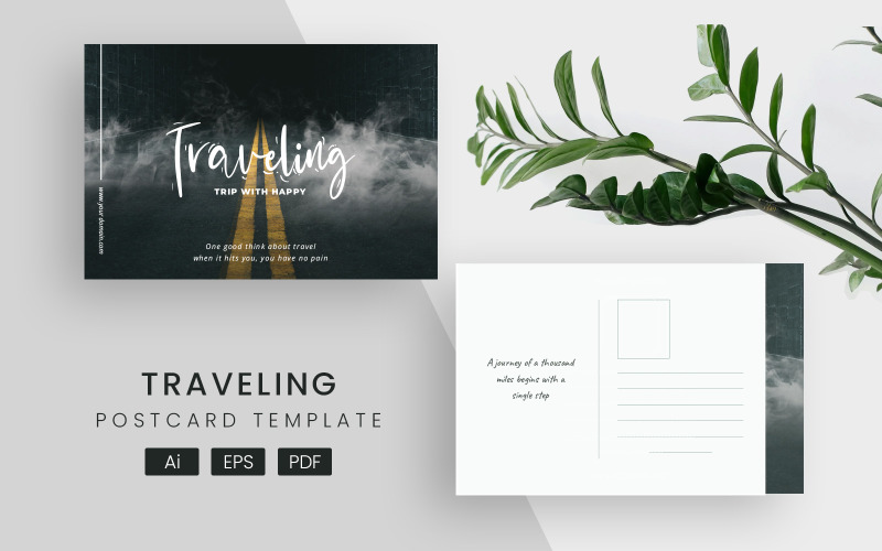 Creative Travelling Post Card Corporate Identity