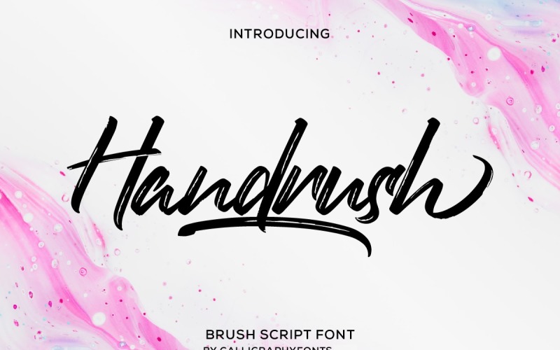 Handrush Brush Calligraphy Font