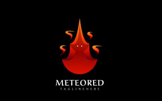 Meteor - Fire Mascot Logo
