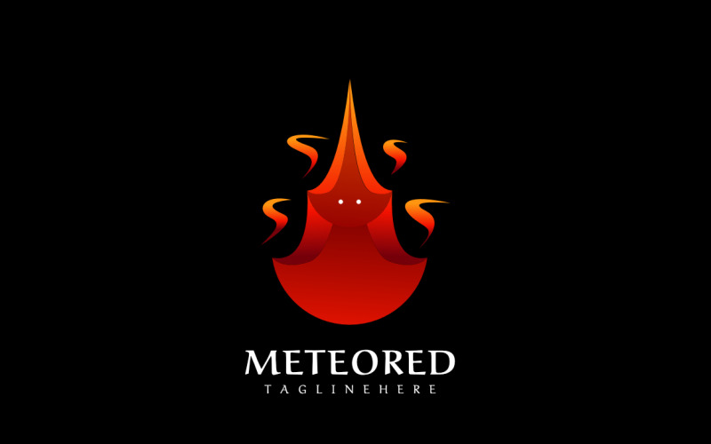 Meteor - Fire Mascot Logo Logo Template