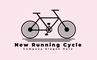 New Running Cycle Logo Template
